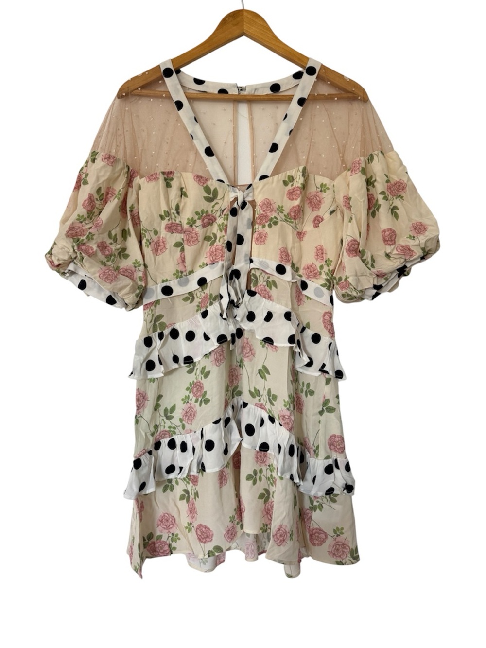 For Love and Lemons
Butterscotch Tiered Mini Dress
